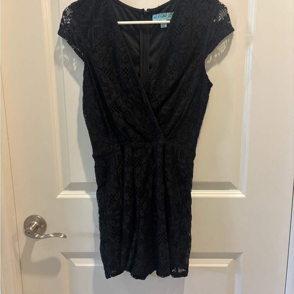 Stylish Black Lace Dress